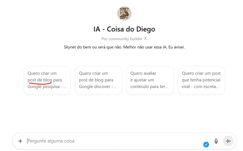 IA gratis para criar post de blog otimizado com seo